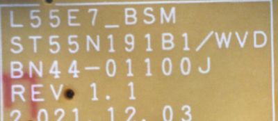 FUENTE PARA TV SAMSUNG / NUMERO DE PARTE BN44-01100J / L55E7_BSM / BN440011J / 01100J / PANEL CY-QB055HGHV1H / MODELO QN55Q60BDFXZA CA01 - Imagen 3